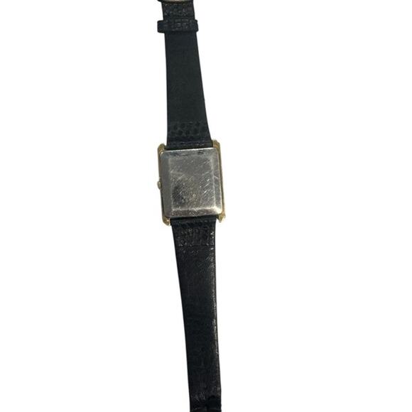 CCLASSIC SEIKO ROMAN NUMBER BLACK LEATHER STRAP LADIES WATCH * WORKING main image 9